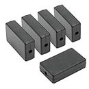 LeMotech 5Pcs ABS Plastic Electrical Project Case Power Junction Box, Small Project Box Black 2.36" x 1.42" x 0.67"(60 x 36 x 17mm)
