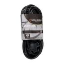 American DJ Accu-Cable 3-Wire Edison AC Extension Cord with Three Plugs (12 AWG, Black, EC123-3FER25