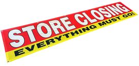 2x10 feet STORE CLOSING EVERYTHING MUST GO Banner Polyester Fabric Sign ryb