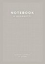 Notebook a Quadretti: 108 Pagine A4 a Quadretti 5 mm per Appunti, Matematica | Scuola Ufficio Tempo Libero | Grigio