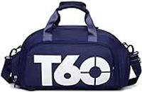 Household Culture Men Women Outdoor Sport Bags T60 Waterproof Luggage/Travel Bag/Gym Sport Backpack Multifunctional Sports Bag. (Blue)