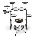 🥁 Donner DED-70 Electronic Drum Set Quiet Mesh Pads Electric Drum Kit + Throne