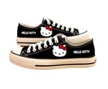 Black Womens Fashion Sports Flat Kitty Canvas Sneakers Wendy Loafers Athletic