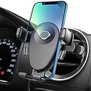 Kaome - Supporto per Telefono da Auto, per Bocchetta di Ventilazione Circolare, per Auto, con Una Sola Mano, Anti-graffio, per iPhone XR/XS/X/8, Samsung Galaxy, Huawei (Nero)