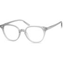Zenni Women's Round Prescription Glasses Grey Plastic Full Rim Frame