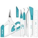 NICAPA Universal Basic Tool Kits for Permanent Vinyl/Vinyl Wrap,Paper Cardstock Crafting Tools Kit, Knife Blades for Art, Scrapbooking, Stencil Weeding Tools for Silhouette/Siser/Oracal