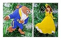 Beauty and The Beast Ballroom Beast and Belle Ornaments