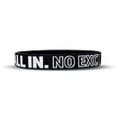 Motivational Wristbands - Adult & Youth Sizes! Perfect for Fitness, Sports, Work, Life. Wear Your Motivation! Sold Individually (All in. NO Excuses., XL - 9")