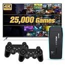 Retro Tv Video Games Console: 4K Retro Video Games Console USB Plug in TV with 64G Card - Plug & Play Retro Game Console with Dual Wireless Controllers, 20000+ Classic Games……