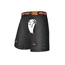 Shock Doctor Men’s Loose Hockey Shorts Supporter with BioFlex Cup Included, Adult, Youth, Boys Sizes Black