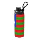 QIZYOQA Bubi tribal flag Water Bottle 18OZ Stainless Steel Insulated Water Bottles Leak Proof Thermos Sports Water Bottle
