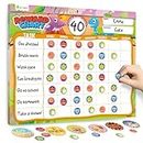 D-FantiX Behavior Reward Chart System - Pad with 27 Chore Chart for Multiple Kids, Reward Sticker Charts to Motivate Responsibility and Good Behavior, 2280 Reward Stickers & 48 Incentive Stickers