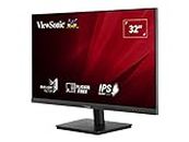 Viewsonic VA3209-2K-MHD 80 cm (32 Inch) Office Monitor (QHD, IPS, HDMI, DisplayPort, VGA, Eye-Care, Eco-Mode) Black
