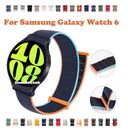 Woven Nylon Watch Band Loop Strap For Samsung Galaxy Watch 4 5 6 40/44/43/47mm