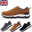 Mens Slip on Sport Shoes Outdoor Loafers Casual Walking Sneakers Hiking Trainers