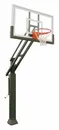 Triple Threat In-ground Adjustable Basketball Goal Hoop with 36" x 60" Glass