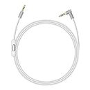 Beats Headphones Cord, 3.5mm Beats Replacement Cord, Replacement Audio Cable aux Cord for Beats by Dre Headphones Solo/Studio/Pro/Detox/Wireless/Mixr Headphones (White)