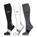 NEWZILL Medical Compression Socks for Women & Men Circulation 20-30 mmHg, Best for Running Athletic Nursing Hiking Travel