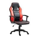 SVITA Gaming Stuhl Racing Chair Ergonomischer PC-Stuhl Höhenverstellbar Hohe Rückenlehne Kinder Teenager Schwarz/Rot