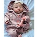 Zero pam Reborn Baby Dolls Realistic Newborn Babies Silicone Baby Doll That Look Real Lifelike Baby Dolls (Awake baby)