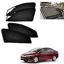 Auto Addict Zipper Magnetic Car Curtain Sunshades (Side Windows,4 Pcs) for Honda City Idtec(2014-2019)
