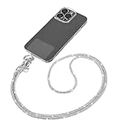 Kidoca Crossbody Phone Lanyard with Diamond Charm - Hands-Free Mobile Sling Strap, Neck Hanging Chain Holder, Accessories for iPhone and Most Smartphones - Charms for Phone Case