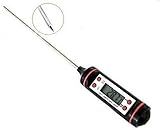 Sakrai Digital Lcd Cooking Food Meat Probe Kitchen Bbq Thermometer Temperature Test Pen, instant read thermometer for Industrial, Grill, Candy, Milk, Oil, Liquid Lab Chemical (Steel 5.9 Inch