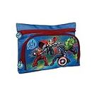 MCM Pochette porte-stylo Avengers avec deux poches, dimensions 22 x 6 x 1 cm, école maternelle Hulk Thor Captain America, bleu, Trousse à poche