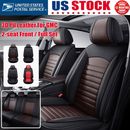 For GMC Car Front/Rear Seat Covers 3D PU Leather Full Surround Cushions Interior