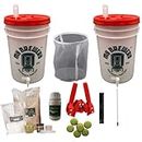 20L Craft Beer Brewing Kit with Belgian Wit Recipe kit, 2 nos Siphon less fermenters and many more accessories by MyBrewery