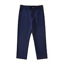 Yuanlu Formal Boys Dress Pants for Toddler Kids with Adjustable Waist Blue Size 14