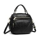 Miss Lulu Handbag for Women Fashion Crossbody Bag Bowler Style Shoulder Bag Top Handle