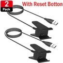 2Pcs Replacement USB Charging Cable Cord Charger Dock with Reset for Fitbit Alta