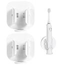 Hushnow 2Pack Electric Toothbrush Holder,Auto Lock & Release Holder Stand Electric Toothbrush Body Base Stander for Bathroom,Adhesive Wall Mounted Toothbrush Holder