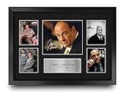 HWC Trading FR A3 James Gandolfini Sopranos Tony Gifts Printed Signed Autograph Picture for TV Show Fans - A3 Framed