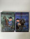 Lote de 2 libros de Rush Limbaugh aventuras de viaje en el tiempo peregrinos patriotas