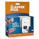 The Clapper Plus with Remote Control - Wireless Sound Activated On/Off Light Switch, Clap Detection, Perfect for Kitchen/Bedroom/TV/Appliances, 120 V Wall Plug, Smart Home Technology, As Seen On TV