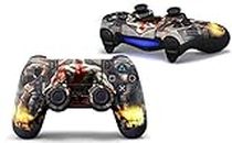 Elton PS4 Controller Designer 3M Skin for Sony Playstation 4 DualShock Wireless Controllers (Set of Two Controllers Skin) - God of War Painted Back [Video Game]