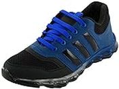 Feddo Men's Blue and Black Synthetic Outdoor Multisport Training Shoes - 10 UK