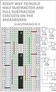 Right Way to Build Half Subtractor and Full Subtractor Circuits on the Breadboard: Project for Students, Hobbyists, and Electronics Enthusiasts (English Edition)