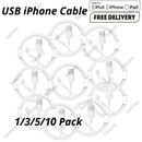 Lote para Apple iPhone 14 13 12 11 8 7 6 XR Cable USB Cargador Cable de Carga 3/6 Pies
