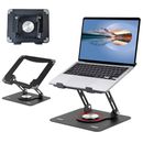 360° Rotating Foldable Metal Laptop Desktop Stand Adjustable Holder Desk Tablet