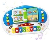 Toyshine Musical Piano Book with Lights Learning Educational Interactive Infant Toddler Kids Toy - Multicolor