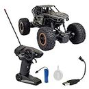 Jack Royal Remote Control 1:18 Rock Crawler with Mist Smoke Spray Function Metal High Speed Rechargeable Off-Road Monster Truck Climbing Car Toy for Kids- Multi Color (Red Blue Black)