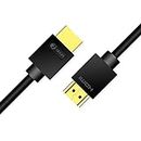 7SEVEN Hdmi Cable 15 M Wire Extension Length Suitable for All Application Devices with 2.0 Version High Speed Pro Premium Hdmi 4K Cable upto 18Gbps at 60Hz,Black