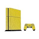 GADGETS WRAP Premium Material Controller & Console Skin Vinyl Decal Sticker Compatible with PS4 - Gold Titanium