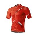 Santic Men's Cycling Jersey Short Sleeve Men Tops Mountain Biking Shirts Bicycle Jacket with Pockets