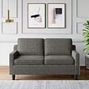 GODREJ INTERIO Candour 3-Seater Fabric Sofa (Solid Wood, Dark Grey), 1 Year Warranty