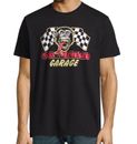 Gas Monkey Garage t-shirt Men's Checkered Flag Licensed Tee Black Medium 38-40