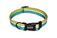 Glucklich Everyday Reflective Dog Collar for Small, Medium, Large Dogs, Super Light Weight Collars with Adjustable Length and Heavy Duty Metal D Ring- Tangle Free (XS, Mint Green)